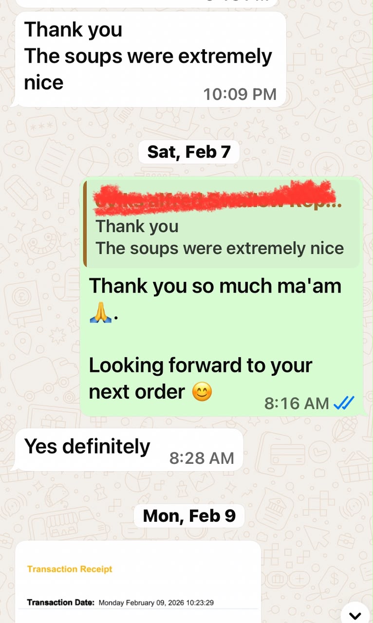 WhatsApp Customer Review 6 - Swallow Republic Lagos