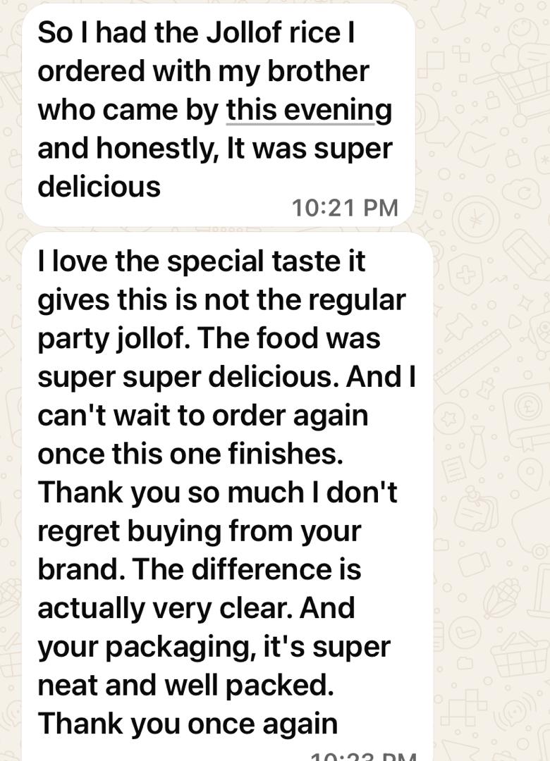 WhatsApp Customer Review 7 - Swallow Republic Lagos